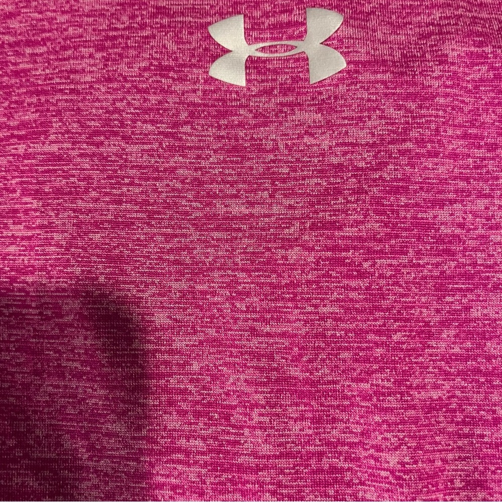 Women’s UA Under Armor Tech Crewneck Tee XS Pink - Picture 3 of 5